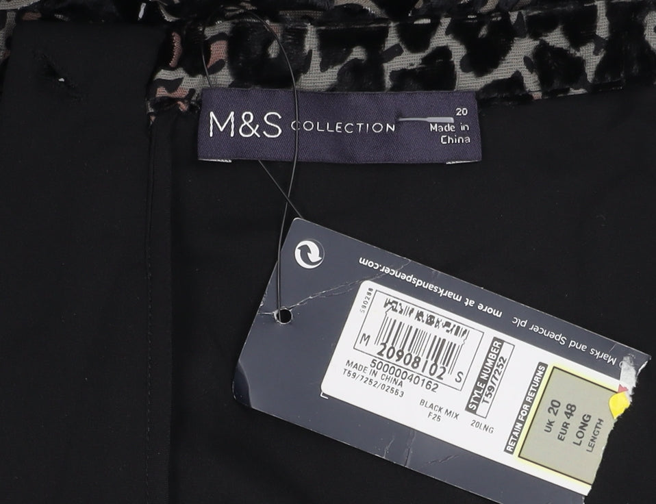 Marks and Spencer Women's Long Animal Print Skirt Size 20