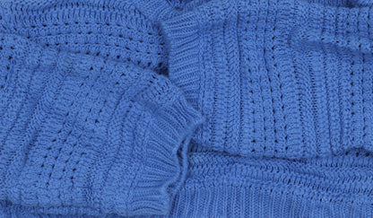 Womens UK Size M Pull & Bear Blue Pullover Jumper