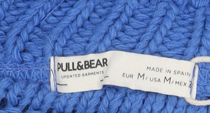 Womens UK Size M Pull & Bear Blue Pullover Jumper