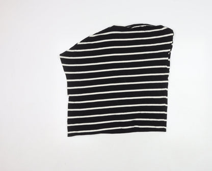 Womens UK Size S Zara Black Basic Blouse