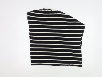 Womens UK Size S Zara Black Basic Blouse