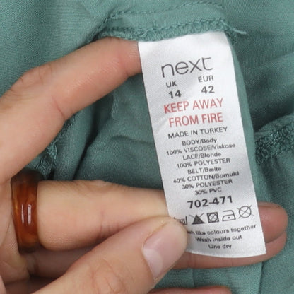 Next Runway Collection Women's Green Dress Size 14