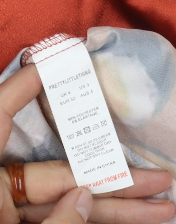 PrettyLittleThing Women's Multicoloured Animal Print Dress