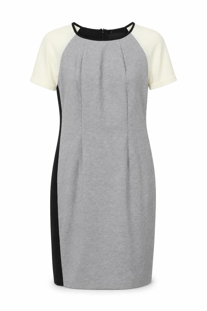Next Women's Black Grey Colourblock Dress Size 12