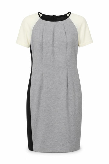 Next Women's Black Grey Colourblock Dress Size 12