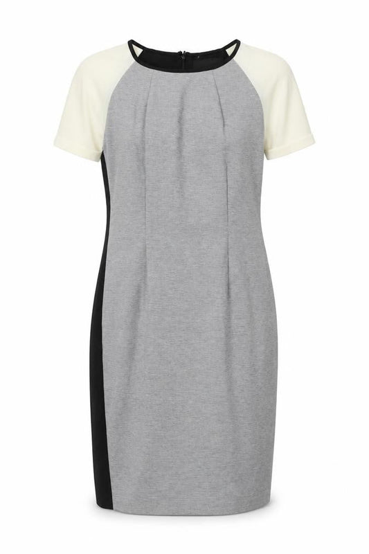 Next Women's Black Grey Colourblock Dress Size 12