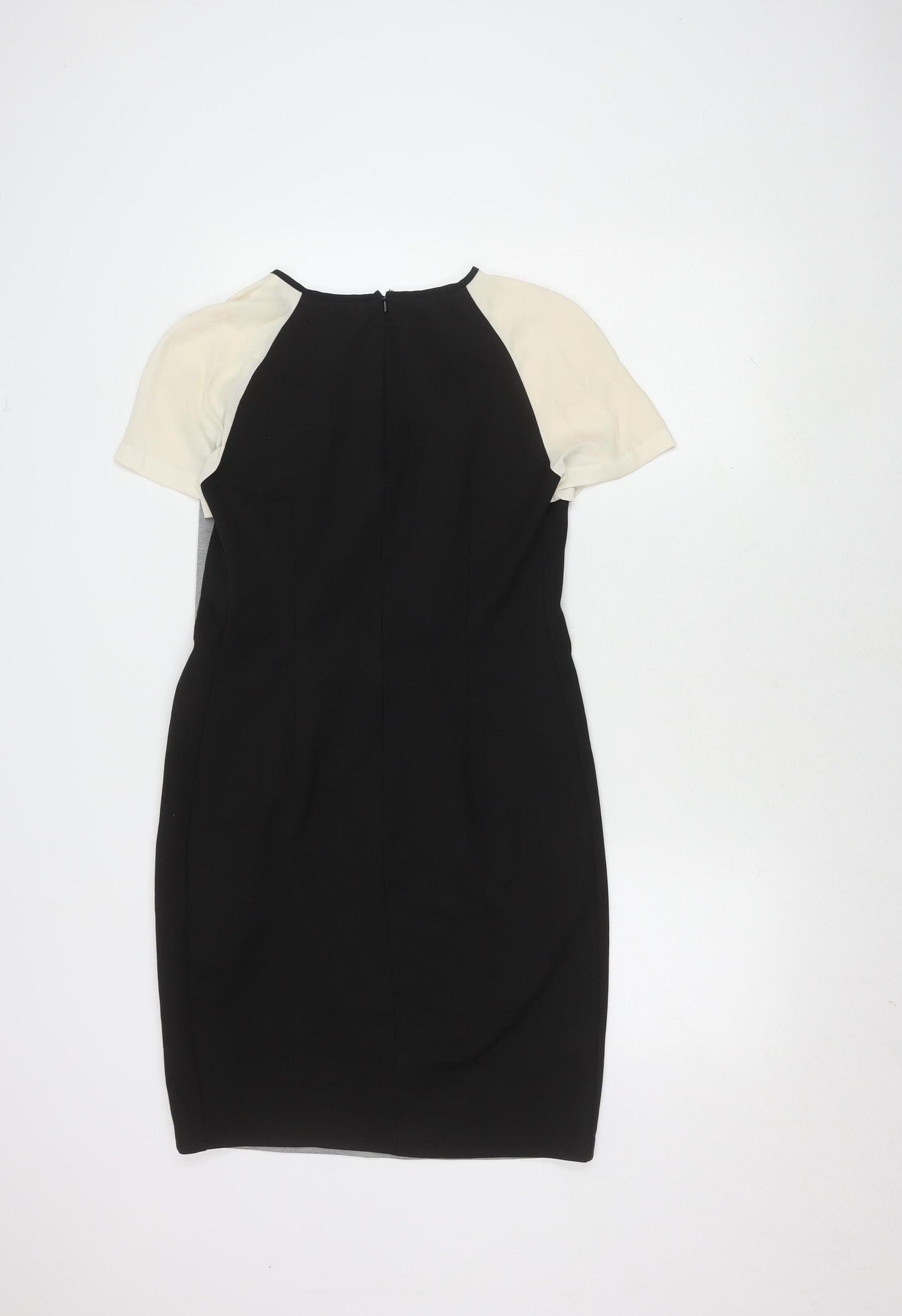 Next Women's Black Grey Colourblock Dress Size 12
