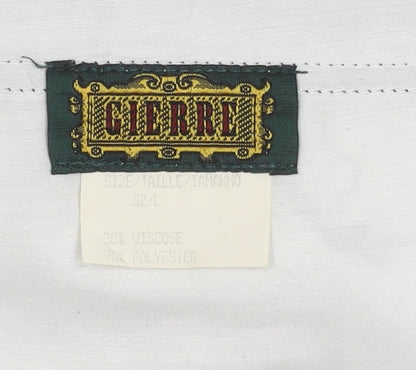 Gierre Men's Brown Trousers L Viscose Blend