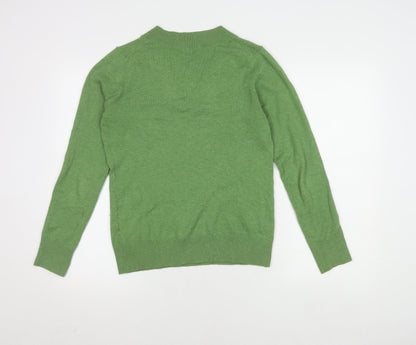 Gap Women's Green V-Neck Pullover Jumper M