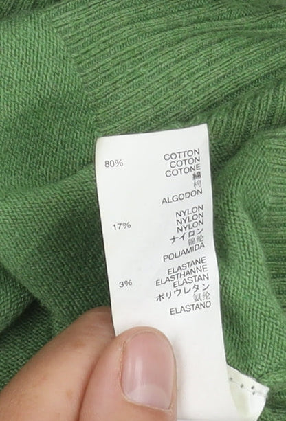 Gap Women's Green V-Neck Pullover Jumper M