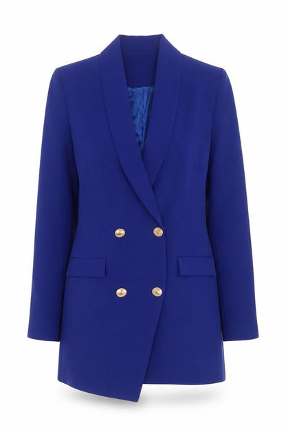 Womens UK Size 8 PRETTYLITTLETHING Regular Blue Blazer