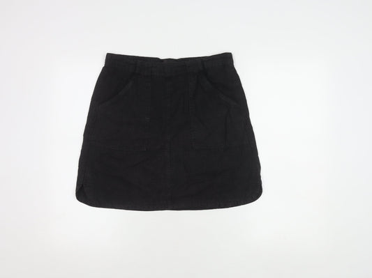 Next Women’s Black Linen Pencil Skirt, Size 10