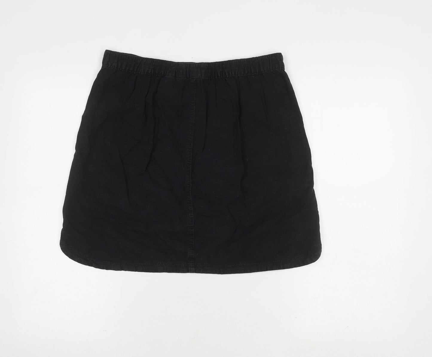 Next Women’s Black Linen Pencil Skirt, Size 10