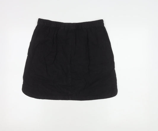 Next Women’s Black Linen Pencil Skirt, Size 10