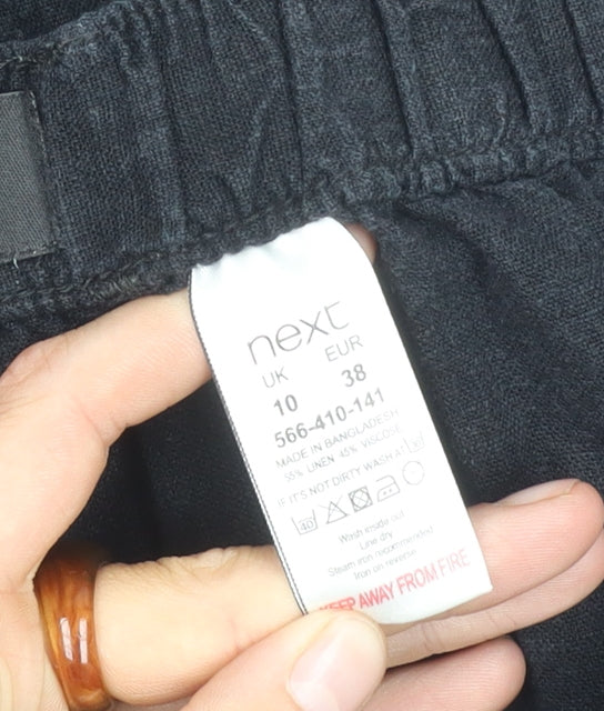 Next Women’s Black Linen Pencil Skirt, Size 10
