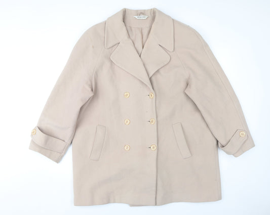 Womens UK Size 18 Selective Beige Pea Coat