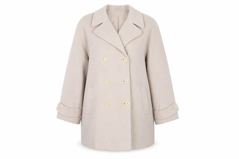 Womens UK Size 18 Selective Beige Pea Coat