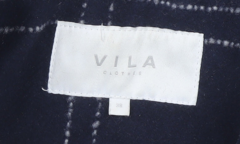 Womens UK Size 10 VILA Blue Overcoat
