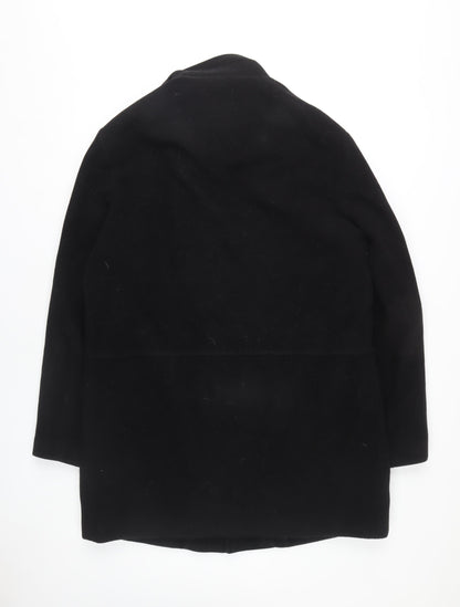 Mens UK Size 40 Calvin Klein Black Overcoat