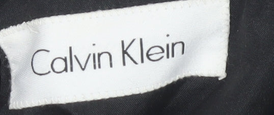 Mens UK Size 40 Calvin Klein Black Overcoat
