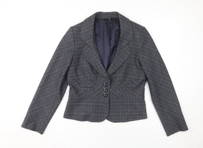 Womens UK Size 14 Laura Ashley Regular Grey Blazer
