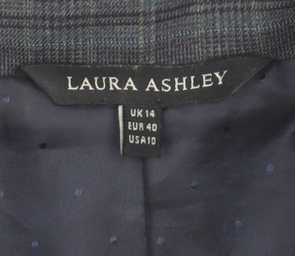 Womens UK Size 14 Laura Ashley Regular Grey Blazer