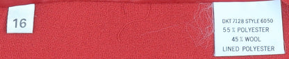 Womens UK Size 16 Windsmoor Red Basic Jacket