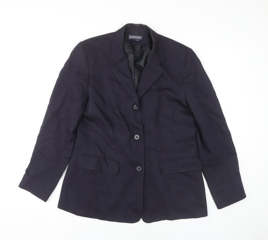 Lands' End Women's Blue Blazer Jacket Size 6