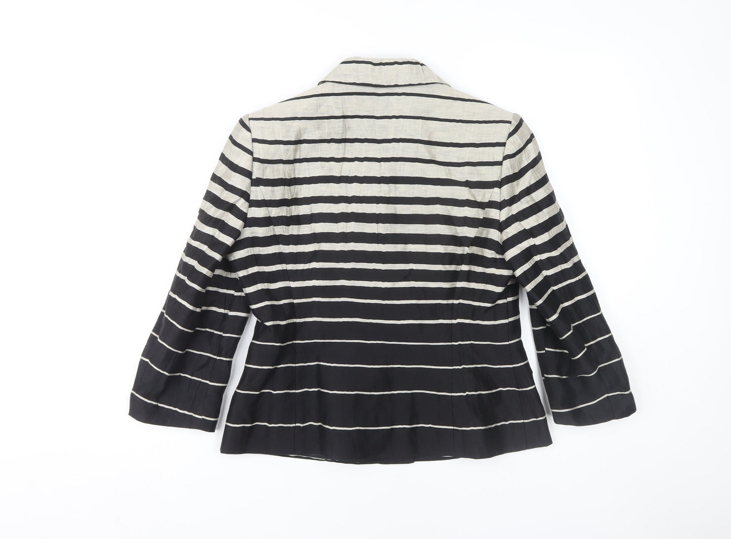 Precis Petite Women's Black Striped Blazer Size 10