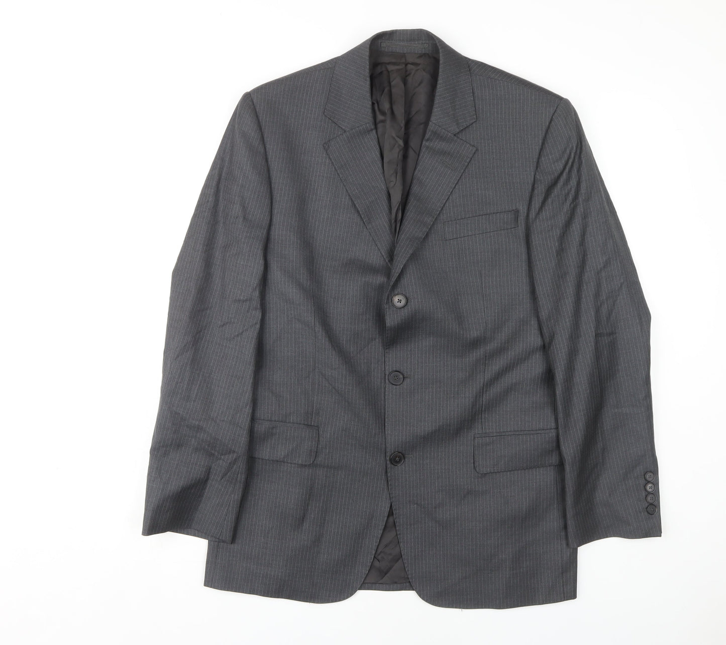 Mens UK Size 38 Jaeger Regular Grey Suit Jacket
