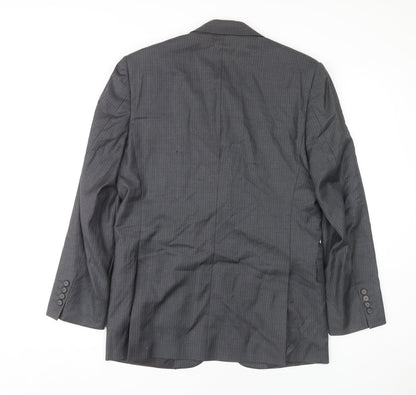 Mens UK Size 38 Jaeger Regular Grey Suit Jacket