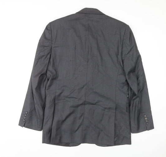 Mens UK Size 38 Jaeger Regular Grey Suit Jacket