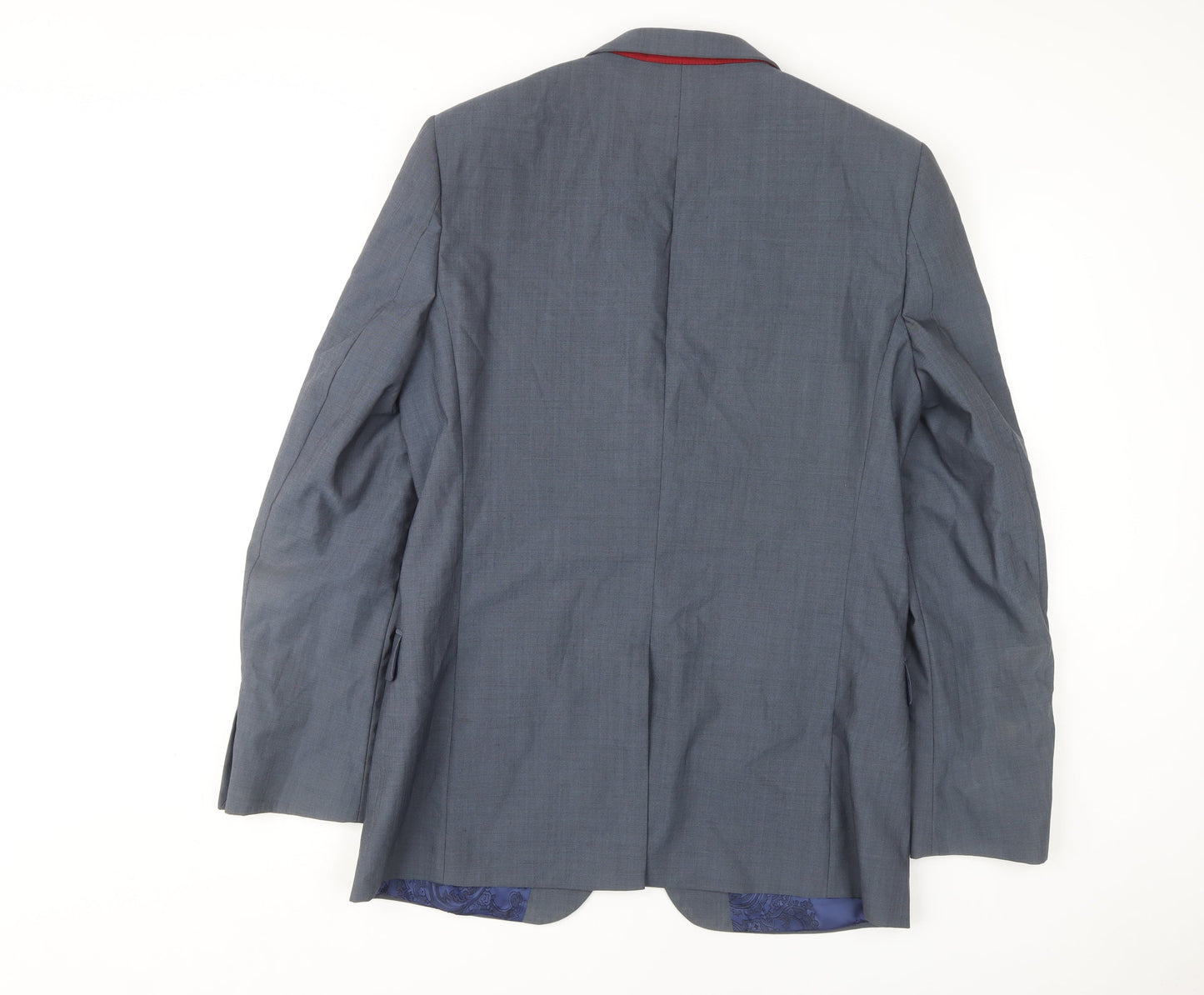 Mens UK Size 40 Ted Baker Regular Blue Suit Jacket