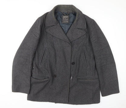 Mens UK Size L Gap Grey Pea Coat