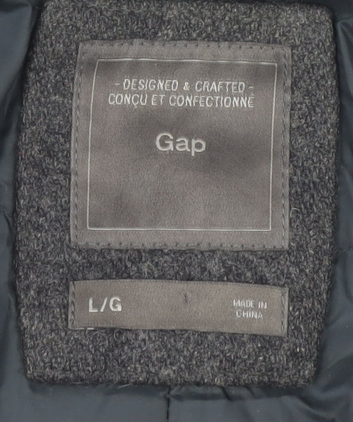 Mens UK Size L Gap Grey Pea Coat