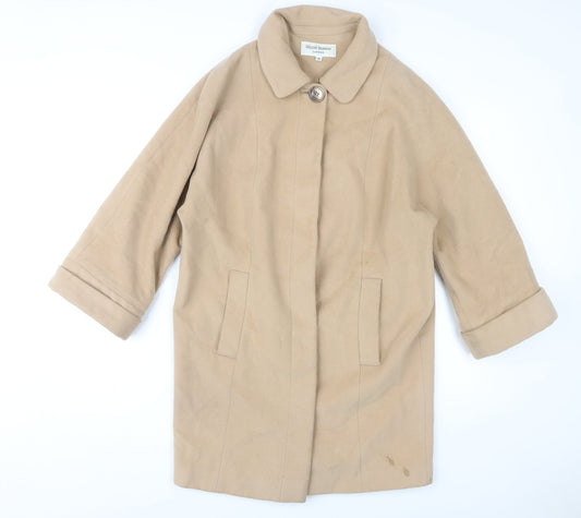 Womens UK Size 10 Helene Berman Beige Overcoat