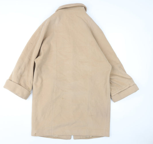 Womens UK Size 10 Helene Berman Beige Overcoat