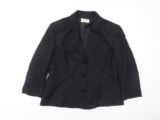 Precis Women's Black Suit Jacket Size 16 Classic Business Wear