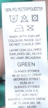 Dunnes Women's Green Collared Shirt Dress Size 8