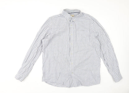 Mens UK Collar Size XL John Lewis Smart Blue  Dress Shirt