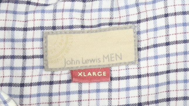 Mens UK Collar Size XL John Lewis Smart Blue  Dress Shirt