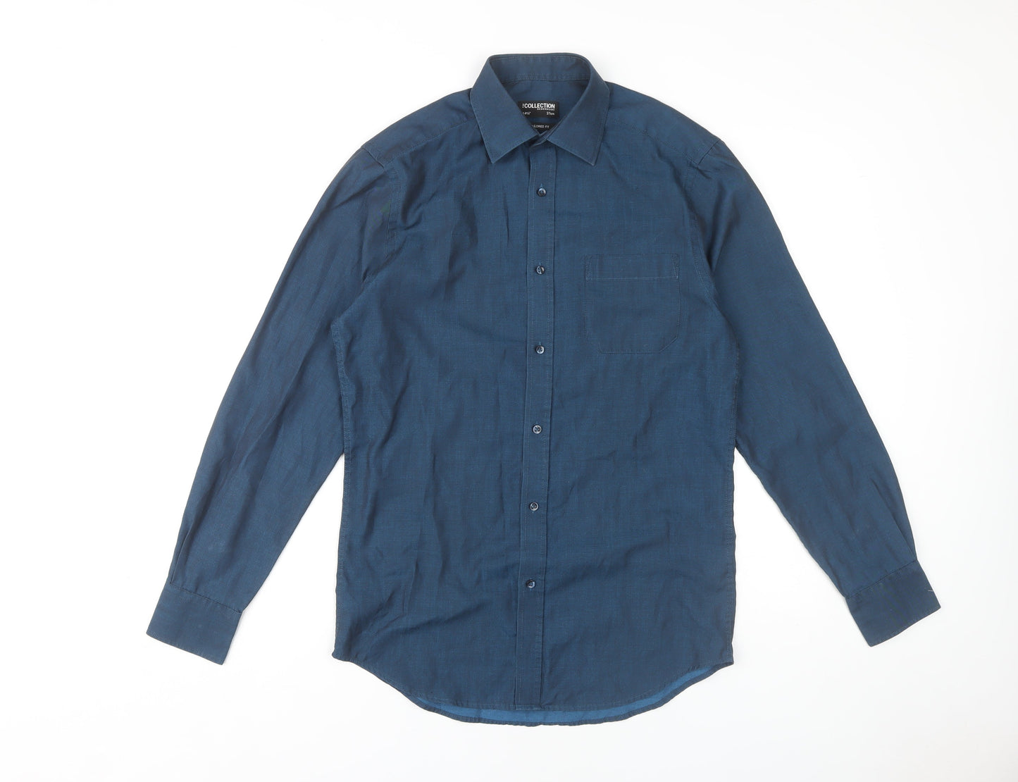 Mens UK Collar Size 14.5 Debenhams Smart Blue  Dress Shirt