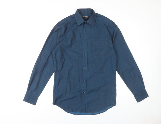 Mens UK Collar Size 14.5 Debenhams Smart Blue  Dress Shirt