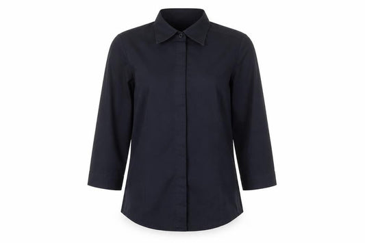 Russell Collection Women's Black Button-Up Shirt XS