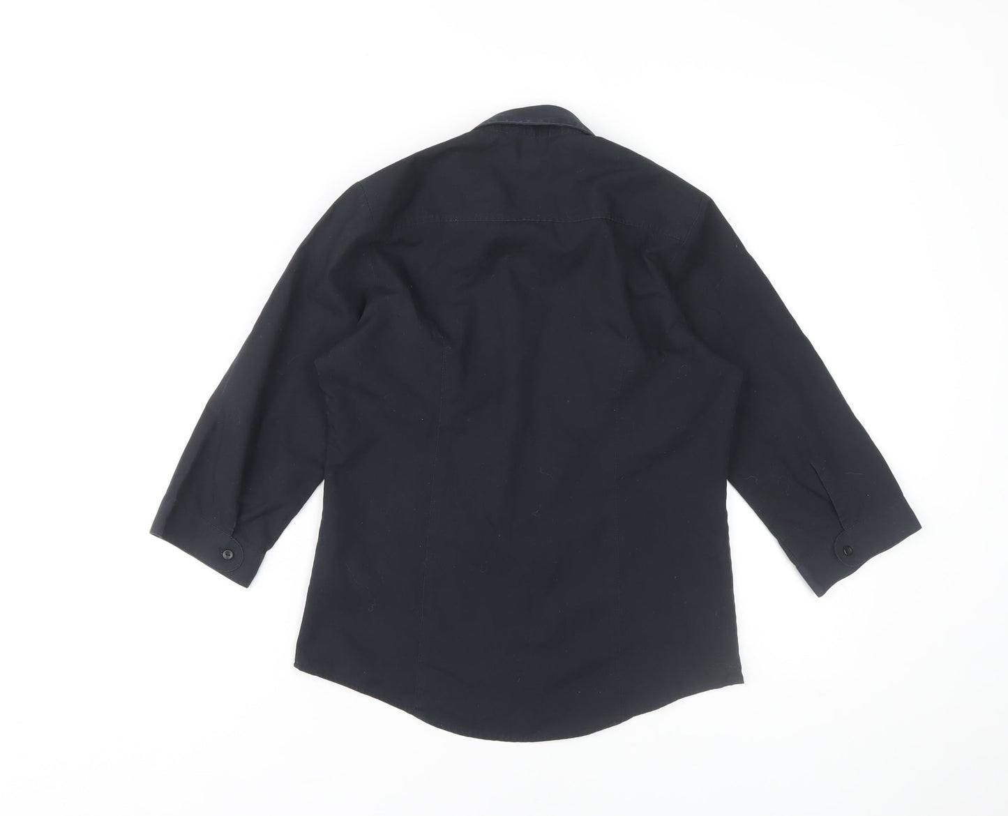 Russell Collection Women's Black Button-Up Shirt XS