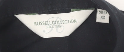 Russell Collection Women's Black Button-Up Shirt XS