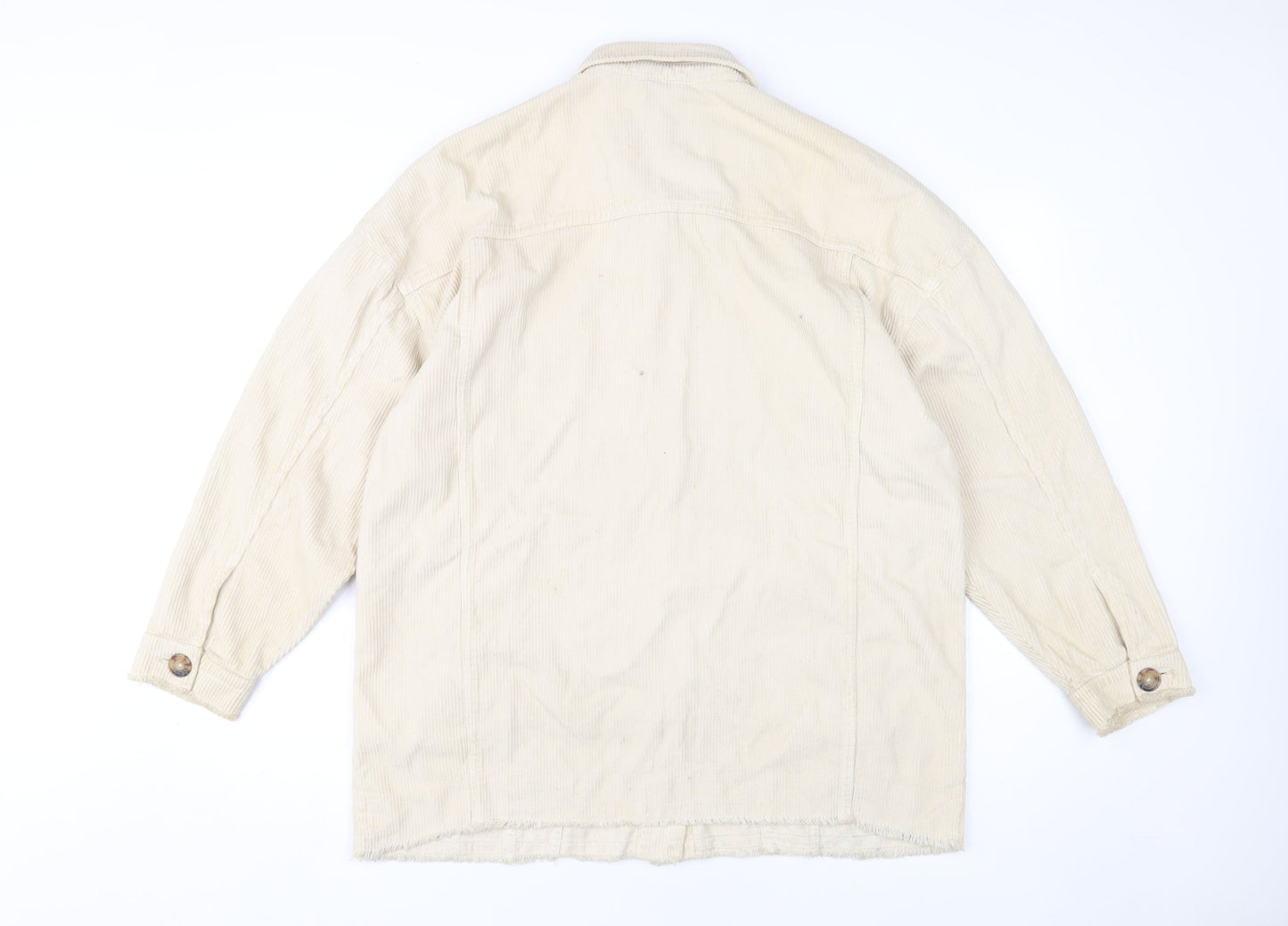 Unisex Adults UK Size S Stradivarius Beige Basic Jacket
