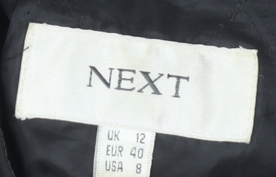 Womens UK Size 12 NEXT Black Basic Jacket