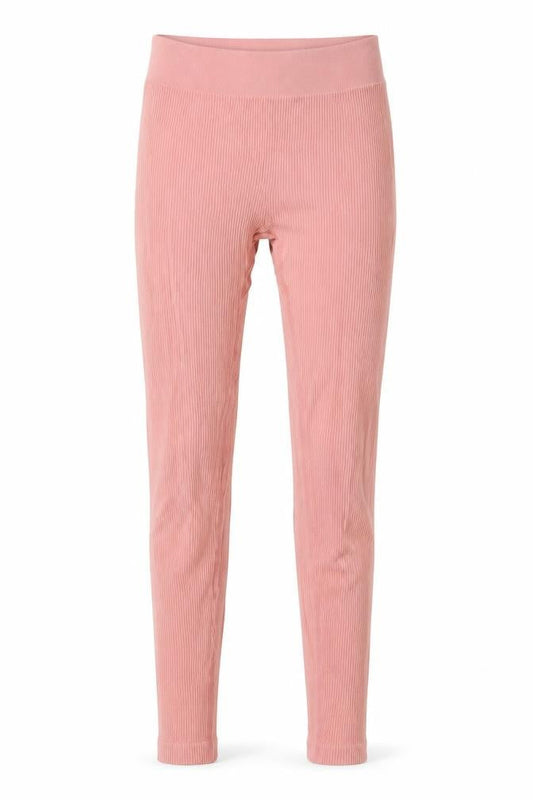 PrettyLittleThing Women’s Pink Slim Fit Ribbed Leggings