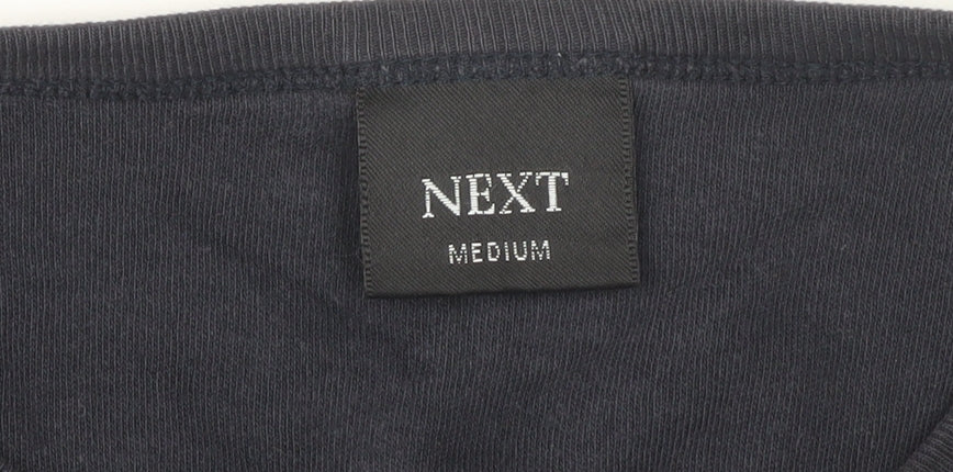 Next Men's Black Long Sleeve Graphic T-Shirt M